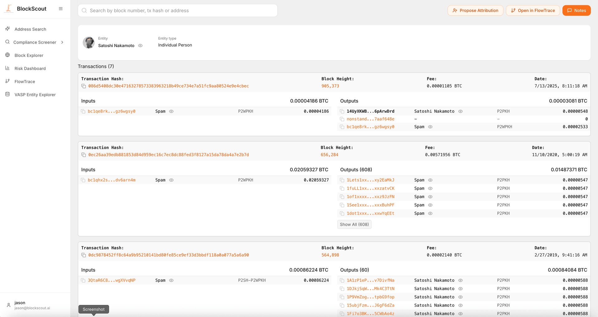 BlockScout Block Explorer Interface